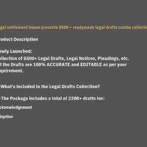 8500+ Legal Drafts Formats Combo Collection