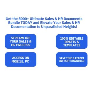 5000 + Sales & HR Documents Bundle